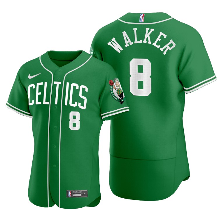 Men's Boston Celtics #8 Kemba Walker Green 2020 NBA X MLB Crossover Edition Jersey Men's Boston Celtics #8 Kemba Walker Green 2020 NBA X MLB Crossover Edition Jersey